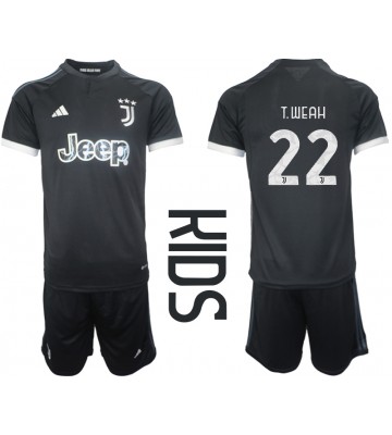 Juventus Timothy Weah #22 Replica Third Stadium Kit for Kids 2023-24 Short Sleeve (+ pants)